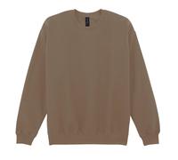 (L, Brown Savana) Gildan Unisex Adult Softstyle Fleece Midweight Sweatshirt