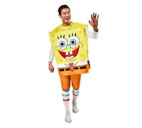 (L, Brown/Yellow) SpongeBob SquarePants Unisex Adult Costume