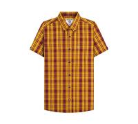 (L, Burgundy/Gold) Lambretta Unisex Adult Checked Shirt