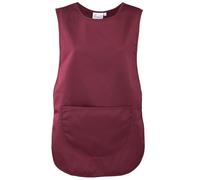 (L, Burgundy) Premier Ladies/Womens Pocket Tabard / Workwear (Pack of 2)