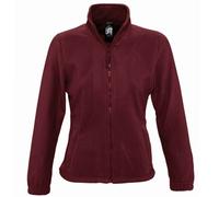 (L, Burgundy) SOLS Womens/Ladies North Full Zip Fleece Jacket