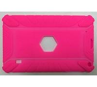 L&C® 9" INCH Heavy Duty SILICONE RUBBER CASE FOR ANDROID TABLET ALLWINNER A13 A23 Q88 (9'' inch heavy duty rubber case, Hot pink)