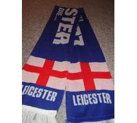 L C F C LEICESTER CITY JACQUARD SCARF.LEICESTER TILL I DIE.*FREEPOST*