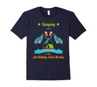 (L) Camping And Drinking T-Shirt - People Who Love The Outdoors-Father's Day