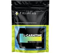 L-Carnitine Capsules 2000mg | L-Carnitine Tartrate Powder Supplement for Men & Women | Boost Energy, Support Metabolism & Weight Management | 120 x 500mg Vegan Capsules, 1-Month Supply | Fitimins