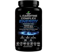 L-Carnitine Complex 5000mg with NAD+, PQQ & CoQ10, 180 Vegan Capsules