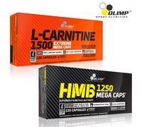 L-Carnitine + HMB 60/120Caps Strongest Fat Burner Weight Loss Lean Mass Builder