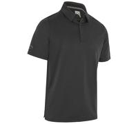 (L, Caviar) Callaway Golf Mens 2025 Chev Twill Jacquard SwingTech Opti-Dri Eco Polo Shirt