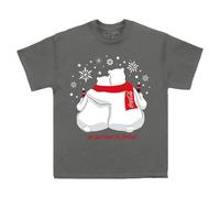 (L, Charcoal) Coca-Cola Unisex Adult Polar Bear T-Shirt