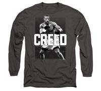 (L, Charcoal) Creed Unisex Adult Final Round Long-Sleeved T-Shirt
