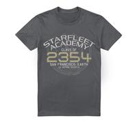 (L, Charcoal) Star Trek Mens Graduation Captain Sisko T-Shirt