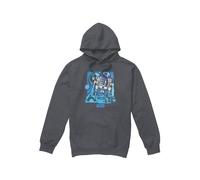 (L, Charcoal) Star Wars Mens Papercut R2-D2 Hoodie
