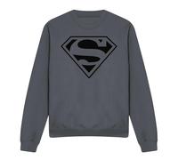 (L, Charcoal) Superman Unisex Adult Mono Sweatshirt