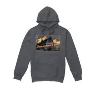(L, Charcoal) Yellowstone Mens Seasons Greetings From The Yellowstone Christmas Hoodie