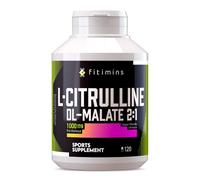 L-Citrulline Malate 1000mg | Amino Acid Pre-Workout Sports Performance Supplement | Promote Muscle Growth, Boost Energy, Reduce Fatigue | 120 Vegan Capsules | 2-Month Supply | Fitimins