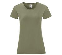 (L, Classic Olive) Fruit of the Loom Womens/Ladies Iconic 150 T-Shirt
