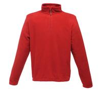 (L, Classic Red) Regatta Mens Micro Zip Neck Fleece Top (170 GSM)