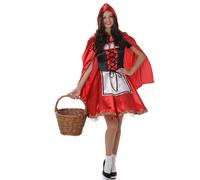 (L) Classic Red Riding Hood costume for women