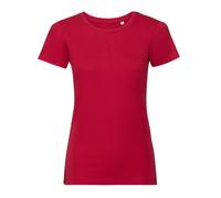 Russell Women's Short-Sleeved T-Shirt in Red | Size: Large Russell Red L