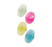 (L, Clear Pink) Lincoln Synthetic Rubber Curry Comb