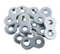 L Continue Figure 8 Fastener or Table Fasteners, Heavy Duty Steel and Galvanized Exterior. (10 Pack)
