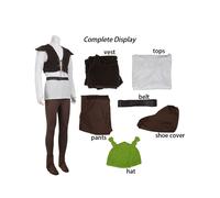 (L) Costume Shrek Character Vintage Style Polyester Material Events For Cosplay