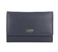 L.Credi Evelyn wallet RFID leather 14.5 cm blue