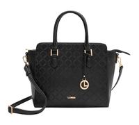 L.CREDI Filiberta Women's Shoulder Bag / Handbag Black Faux Leather Vegan
