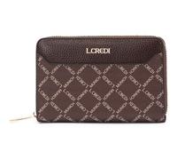 L.Credi Purse Filiberta Zip Around Wallet Chocolate Dark Brown | Zipped compartment on the back