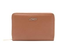 L.Credi Purse Perla Zip Around Wallet Cognac Light Brown