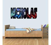 L Customisable Star Wars Jedi Childrens Name Wall Art Stickers Decal Vinyl for Boys/Girls Bedroom