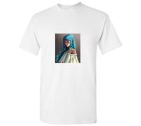 (L) Cute Innocent Girl Manga Animation Art Print White Men T Shirt Tee Top