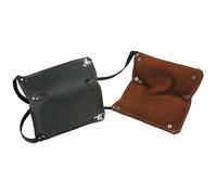 L+D LEATHER KNEE PAD Brown/Black 1 Pair Leather Nan 2487