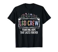 L&D Crew Planting Hope Floral Labor Nurse T-Shirt