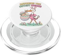 L&D Nurse OBGYN Hatching The Cutest Chicks Stork Midwife PopSockets PopGrip for MagSafe