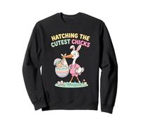 L&D Nurse OBGYN Hatching The Cutest Chicks Stork Midwife Sweatshirt