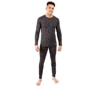 (L, Dark Grey) Trespass Mens Base Layer Top Long Sleeve Arno