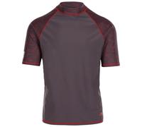 (L, Dark Grey) Trespass Mens Rash Guard Tshirt Short Sleeves Theo