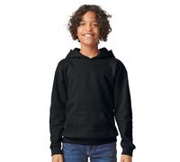 (L, Dark Heather) Gildan Childrens/Kids Fleece Midweight Hoodie