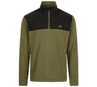 (L, Dark Vine) Trespass Men's 1/2 Zip Neck Fleece - Curtiston