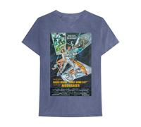 (L, Denim Blue) James Bond Unisex Adult Moonraker T-Shirt