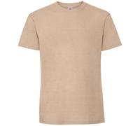 (L, Desert Sand) Fruit Of The Loom Mens Ringspun Premium T-Shirt