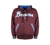 (L) DIESEL S BONY Mens Hoodie Jacket Reversible Casual Ribbed Cuffs Varsity Jacket