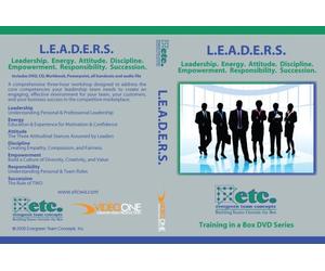 L.E.A.D.E.R.S. - Leadership. Energy. Attitude. Discipline. Empowerment. Responsibility. Succession.