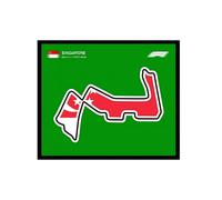 L-e*g-o 77242-77251 Magnetic Wall Display - 10-in-1 Racetrack Showcase for Collectors & Racing Lovers