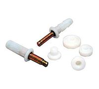 L.E. JOHNSON PRODUCTS 1832PPK3 Universal Top Pivot Guide, White, Pack of 1