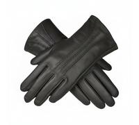 L E Leather Emporium Womens Premium Real Soft Leather Gloves Fully Lined Winter Gloves (Large, Grey)