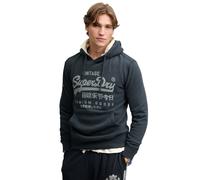 (L, Eclipse Navy) Superdry Mens Vintage Logo Classic Hoodie