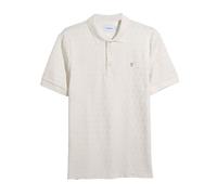 (L, Ecru) Farah Mens Horace Polo Shirt