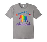 (L) Elephant love My GunFather's Daye is relephant Tshirt-Father's Day